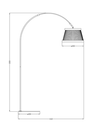 Lampa podłogowa BALU LED Zuma Line ML3328-1-3BD