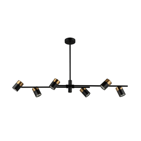 Lampa wisząca Elice 6xGU10 Italux PND-58892-6-BK-BRO