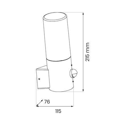 Kinkiet Ogrodowy Harlem 1xE27 IP44 PIR Eko-Light EKO1710
