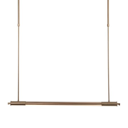 Lampa wisząca liniowa w kolorze szczotkowanej miedzi LED 3000K Maxlight P0659D Flusore