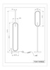Lampa podłlogowa dwa połączone owalne ringi RAVON LED 3000K Zuma Line F241145502