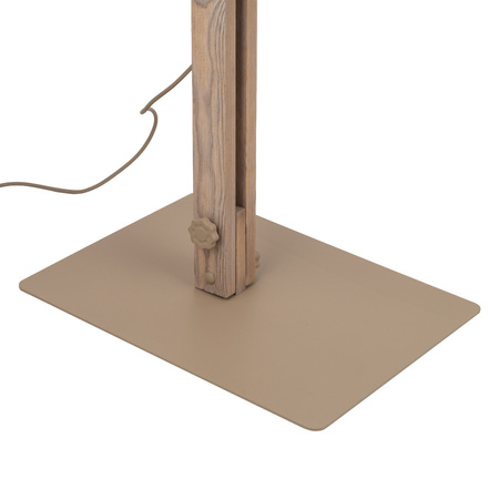 Drewniana lampa podłogowa z metalowym kloszem 1XE27 OSLO SABIA Tk Lighting 16130