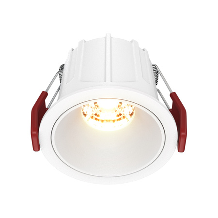 Okrągła biała oprawa wpuszczana 2700K Alfa LED DL043-01-10W2.7K-RD-W-DE Maytoni