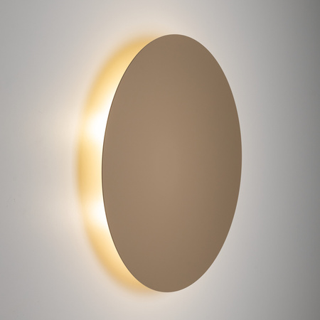 Płaski okrągły kinkiet 40cm w kolorze beżowym podświetlający ściane LUNA SABIA 4xG9 Tk Lighting 10625