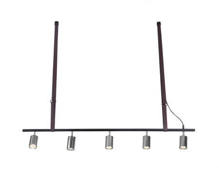 Lampa wisząca BIRAM czarna plus chrom Azzardo AZ2638