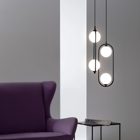 Lampa wisząca RING Maytoni czarna MOD013PL-02B