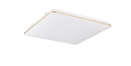 Lampa sufitowa kwadratowa 53cm ze złotą obramówką OMAR LED 4000K Zuma Line JE-DHS-0530-GD