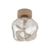 Oprawa sufitowa / kinkiet szklany bursztynowy klosz LAVA SABIA 1XG9  SMALL Tk Lighting 11104