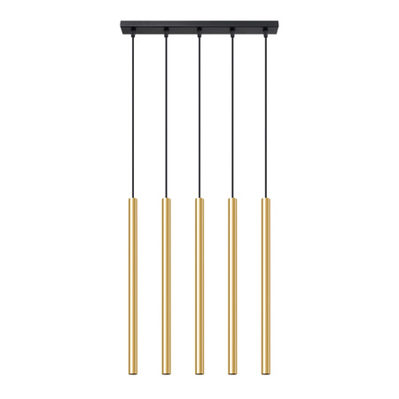 Lampa Wisząca PASTELO 5L złoty połysk Sollux SL.1198