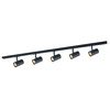 Lampa szynowa Marvi TR Jazz czarna 5-punktowa oprawa na żarówki GU10 o długości 150 cm Italux 913721-5-BL-SET