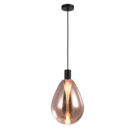 Lampa wisząca szklany miedziany klosz DENSO 20 1xG9 Candellux Studio 31-51356