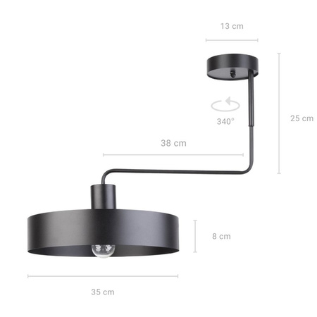 Lampa sufitowa VASCO Sigma 31549 31550 kolor do wyboru