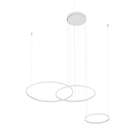 Lampa wisząca trzy białe ringi CIRCOLO POWER LED 3000K Nowodvorski 11649