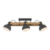 Lampa sufitowa drewniana z trzema metalowymi kloszami CUP 2.0 3xE27 Just Light 15745-18