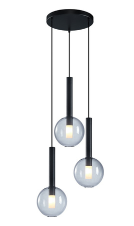 Lampa wisząca potrójna NIKO BLACK Milagro ML0333