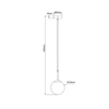 Lampa wisząca Dorado złota 1xE14 Light Prestige LP-002/1P