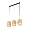 Lampa wisząca potrójna abażury z juty CALISTO JUTA 3xE27 Tk Lighting 10978