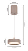 Lampa wisząca jedynka Valensole kaszmirowa Aviano Lighting 6062-113