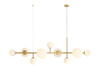 Lampa wisząca DIONE 9 BRASS Aldex 1092N40