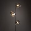 Brązowa lampa podłogowa z trzema koniakowymi szklanymi kloszami 3xG9 LAVA BROWN Tk Lighting 16150