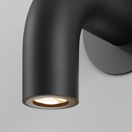 Grafitowy kinkiet w kształcie litery L LED 3000K Sleek O477WL-L2GF3K Maytoni
