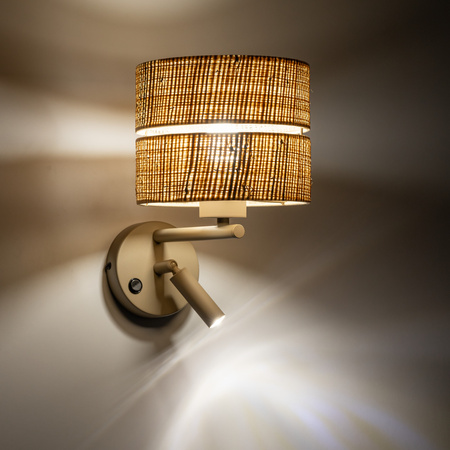 Kinkiet CALMA w kolorze sabia 1XE27+G9 Tk Lighting 11600