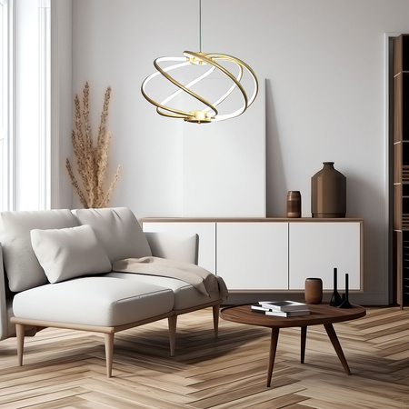 Lampa wisząca Kandor złota LED CCT Light Prestige LP-1425/1P GD