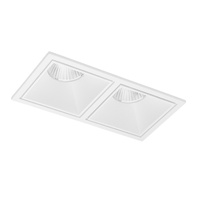 Podwójna biała oprawa podtynkowa LED z funkcją CCT OKOS 2 20W CCT SWITCH WH AZZARDO AZ5996