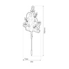 Choinka mini biała 1W LED 230V IP44 Eko-Light Milagro ML2408