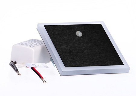 Oprawa schodowa czarna EVO BLACK 4000K z czujnikiem ruchu 12V Milagro EKS6899