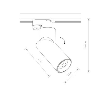 Oprawa do szyny INDIA Nowodvorski 7657 7656  kolor do wyboru