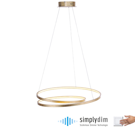 Lampa wisząca ROMAN 72cm LED Paul Neuhaus 2474-12 ze ściemniaczem