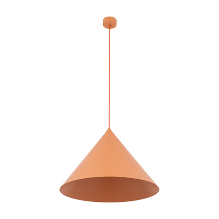 Stożkowa lampa wisząca o średnicy 50cm CONO XL SALMON 1XE27 Tk Lighting 11386