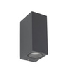 Kinkiet zewnętrzny dwukierunkowy AXIS GRAY 2xGU10 Tk Lighting 10970