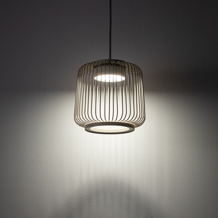 Lampa wisząca z cylindrycznym ażurowym beżowym kloszem 1xGX53 KENAI A Nowodvorski 12217