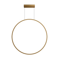 Lampa wisząca Mirror L złoty duży okrąg 90cm IP44 LED CCT Light Prestige LP-999/1P L GD CCT