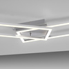 Lampa sufitowa srebrne dwie ramki LED prostokątne z funkcją ściemniania SwitchMo IVEN Just Light 14691-55