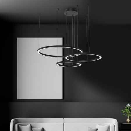 Lampa wisząca GALAXIA BLACK 85W LED Milagro ML8789