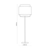 Lampa podłogowa BOHO BLACK TK Lighting 5568