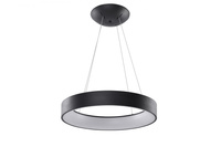 Lampa wisząca czarna 80cm sterowana pilotem i aplikacją SOLVENT R PENDANT 80 CCT SMART BK + REMOTE CONTROL AZZARDO AZ3972
