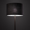 Lampa podłogowa z czekoladową podstawą i abażurem w kolorze czarny melanż 1xE27 AMARELA Nowodvorski 11663