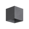 Szara kostka ścienna zewnętrzna kinkiet LED 3000K CUBE GRAY IP54 Tk Lighting 18086