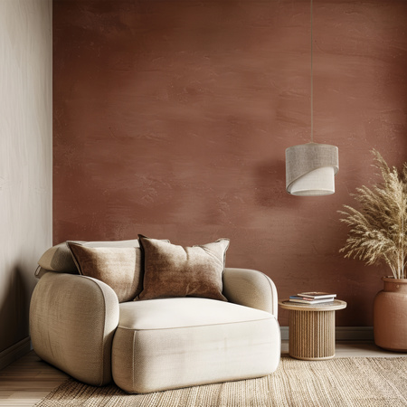 Lampa wisząca pojedyńcza podwójny abażur ELBRUS LINEN 1XE27 200 Tk Lighting 10865