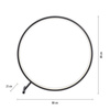 Lampa podłogowa duży czarny okrąg 80cm LED HULA Paul Neuhaus 319-18 sterowany pilotem