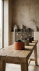 Czarna lampka stołowa z grafitowym kloszem DEX Kaja Lighting  K-6050
