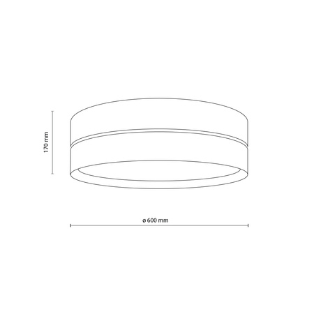 Lampa sufitowa plafon 60cm rafia 4xE27 CALMA Tk Lighting 11599