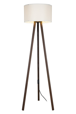 Lampa podłogowa PIKO E27 Zuma Line ASZ.1608 - trójnóg drewniany