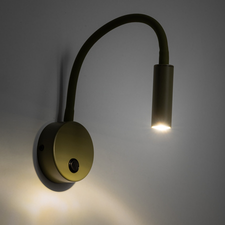 Kinkiet punktowy z elastycznym ramieniem w kolorze oliwkowym LAGOS OLIVE 1XG9 Tk Lighting 11450