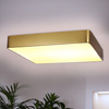 Kwadratowy złoty plafon QUATTRO 30X30 12W LED ZŁOTY IP44 Candellux Studio 10-81940