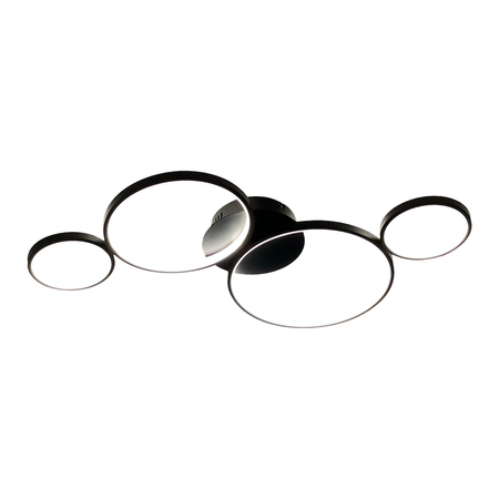 Lampa sufitowa UNIVERSE LED 30W 4 czarne okręgi ML1047